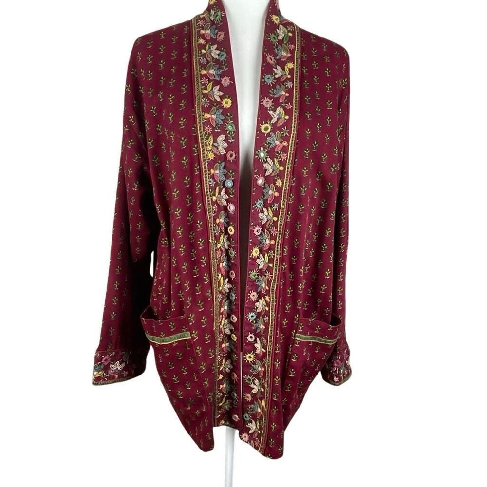 The Daily Planet Vintage Bohemian Embroidered Jacket L